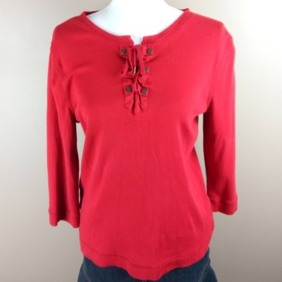 LRL 3/4 Sleeve Pull Over Blouse Size Large - Picture 1 of 3